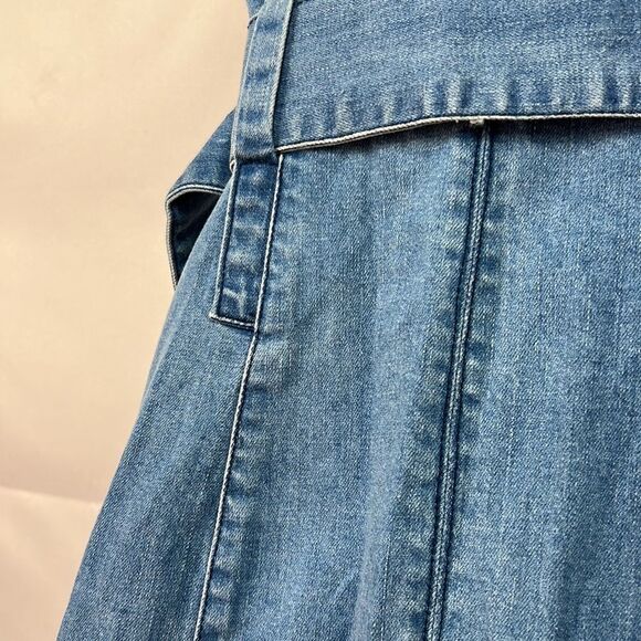 Finders Keepers Denim Snap front jumper dress size 4  EUC - Picture 11 of 12